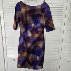 London Times multicolored sheath